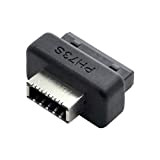 Cablecc Overmold USB 3.1 pannello frontale Socket Key-A Type-E a USB 3.0 20Pin Header maschio Adattatore di estensione