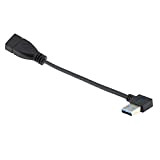 cablecc USB 3.0 Tipo-A maschio a USB 3.0 Tipo-A femmina cavo di prolunga ad angolo sinistro
