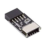 Cablecc USB 3.1 Pannello Frontale Presa Chiave-A Tipo E a USB 2.0 9Pin 10Pin Mainboard Header Adattatore Estensione Maschio