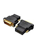 CableCreation DVI a HDMI, [2-PACK] placcati in oro adattatore DVI-HDMI, maschio a femmina Converter