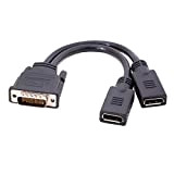 CableDeconn DMS 59 Pin to 2 DisplayPort Cable, DMS 59 Pin Maschio a DisplayPort Female Dual Monitor Extension Cable Adapter ...