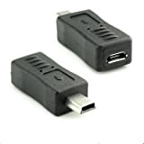 CABLEPELADO Adattatore Micro USB Femmina a Mini USB Maschio | Convertitore Adattatore USB Micro USB a Mini USB | Femmina ...