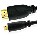 Cablesson Basic 2m / 2 Metri Micro (Tipo D) HDMI su HDMI Cavo ad Alta velocitá con Ethernet (Ultima Versione ...
