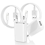 Caricabatterie per iPhone【Apple Certificato MFi】2 Pack Caricatore USB 5W e Cavo iPhone Lightning USB 5V 1A Compatibile con iPhone 13/13 ...