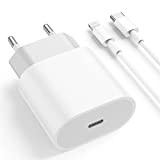 Caricatore iPhone USB C 20W 【Certificato Apple MFi】 Caricabatterie iPhone Rapido con Cavo USB‑C a Lightning 2M PD3.0 Alimentatore Spina ...