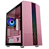 Case Itek Case LIFLIG P41 - Gaming Mini Tower, mATX, 12cm ARGB fan, 2xUSB3, Side Panel Temp Glass, Pink Edition