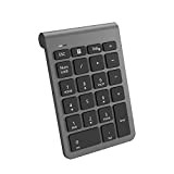 Cateck Tastiera Numerico Bluetooth, Tastierino Bluetooth senza fili portatile 22 Tasti, Estensione per Tastiera per Contabilità e Inserimento Dati,Computer/Notebook/Laptop/Desktop/Tablet