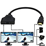 Cavo adattatore HDMI maschio a doppio HDMI femmina da 1 a 2 vie HDMI Splitter per HDTV, supporta due televisori ...