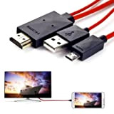 Cavo adattatore Micro USB a HDMI MHL TV OUT per Samsung Galaxy S3 i9300, S4 i9500, i9505, Note N7100, Note ...