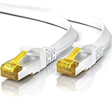 Cavo di rete piatto CAT 7, 20 m, cavo Ethernet – Gigabit Lan 10 Gbit s – Cavo patch – ...