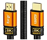Cavo HDMI di Orange IBRA 2.1 Cavo 8K ultra veloce a 48 Gbps | Supporta 8K@60HZ,4K@120HZ,4320p,compatibile con Fire TV, supporto ...