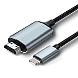 Cavo HDMI per iPhone, cavo convertitore HDMI 2.0m, i-Phone/i-Pad/i-Pod a TV, cavo di connessione HDMI, iOS 11, 12, 13, 14, ...