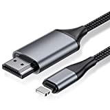 Cavo HDMI per telefono, convertitore HDMI 2,0 m, iPhone/iPad/iPod a TV, cavo di collegamento HDMI, iOS 11, 12, 13, 14, ...