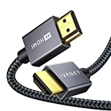 Cavo HDMI Ultra HD 4K【2M/6.5ft】, iVANKY Cavo HDMI 2.0, Compatibile con 4K@60HZ, Ultra HD, 3D, Full HD 1080p, HDR, Arc, ...
