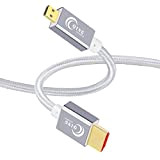 Cavo Micro HDMI a HDMI 5M, QING CAOQING ad Alta velocità Micro Hdmi Cable Supporta Ethernet, 3D, 4K e Arc