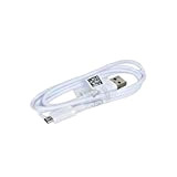 Cavo originale Samsung, ECB-DU4EWE, 1,5 m da USB a micro USB, per Samsung Galaxy S6 EDGE Plus, colore: bianco