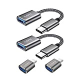 Cavo OTG USB Tipo C,Adattatore Tipo-C a USB A ,10 cm a cavo femmina USB-A (2 pezzi), compatibile con telefono ...