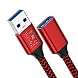 Cavo prolunga USB 3.0 2M, Cavi di prolunga USB Maschio e Femmina, 5Gbps Nylon prolunga Cavo USB 2 Metri per ...