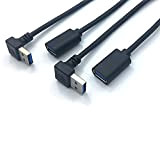 Cavo Prolunga USB 3.0 Maschio a USB 3.0 Femmina 90 Gradi USB Maschio a Femmina 30cm USB Prolunga 5 Gbps ...