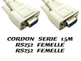 Cavo seriale RS232 femmina/femmina - prese DB9, 1,5 m