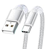 Cavo USB C 1M/3.3ft, RAVIAD Cavo USB Tipo C Nylon Intrecciato di Ricarica Rapida e Trasmissione per Samsung S20/S10/S9/S8/M31/M21/A51/A71/A20s, Huawei ...