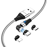 Cavo USB C Magnetico Ricarica Rapida 3A USB da 2 Metri Cavo USB C Magnetico in Nylon e Lega di ...