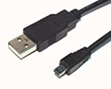 Cavo USB per fotocamera digitale Panasonic Lumix DMC-LZ7, cavo dati USB da 5 m, (8 pin), ricambio da General Brand