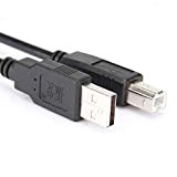 Cavo USB per stampante, USB 2.0 A-maschio a B-Mable per Epson, HP, Brother, Samsung Canon, Lexmark, Oki USB stampanti/scanner, cavo ...