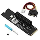 CERRXIAN M.2 NGFF a PCI-E X4 Slot Riser Card, M Key M.2 2260 2280 Porta SSD a PCIE Convertitore adattatore ...