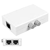 CHENYANG CY UTP STP 2 in 1 out 2 Ports RJ45 LAN CAT Network Switch Selector Internal External Networking Switcher ...