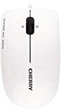 Cherry MC 2000, mouse ottico, cablato, tecnologia tilt-wheel, design simmetrico, bianco-grigio