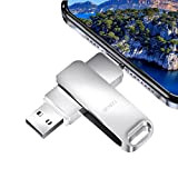 Chiavetta USB 128 GB per Smartphone, GKGG Tipo C Flash Drive 2-in-1 Photostick Metallo Memoria Stick Penna USB 128 Giga, ...