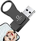 Chiavetta USB 128GB Compatibile Con Phone,QARFEE USB Flash Stick 3.0 Flash Drive USB 4-in-1 Memoria USB con design ad anello ...