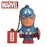 Chiavetta USB 16 GB Captain America - Memoria Flash Drive 2.0 Originale Marvel Avengers, Tribe FD016501