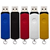Chiavetta USB 16 GB Penna USB 5 Pezzi Pennette USB - Girevole Pen Drive 16GB Economica Portatile Chiave USB 2.0 ...