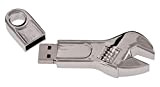 Chiavetta USB 16GB Portatile Pendrive Divertenti Chiave Inglese Pennetta USB Kepmem Metallo Economica Penna USB Argento Portatile Elegante Memoria Stick