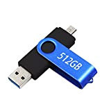 Chiavetta USB 3.0 da 512 GB, flash USB 3.0, USB 3.0, flash drive USB 3.0 ad alta velocità, orientabile per ...