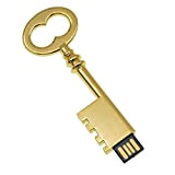 Chiavetta USB 32GB Pendrive Metallo Forma Chiave USB 2.0 Portatile Memoria Stick Elegante Pennetta USB Kepmem Divertenti Penna USB Portachiavi ...