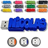 Chiavetta USB personalizzata con il tuo testo – il colore di tua scelta – USB 3.0 – 8 Go, 16 ...
