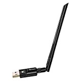 Chiavetta WiFi 1200 Mbps Techkey USB 3.0 Antenna WiFi 802.11ac WiFi con Dual Band 2,42GHz/300Mbps 5,8GHz/866Mbps 5dBi Antenna ad alto ...