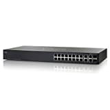 Cisco SG300-20 1000/20P/2SFP/M Switch di Rete, Nero