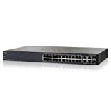 Cisco SG300-28 1000/28P/2SFP/M Switch di Rete, Nero
