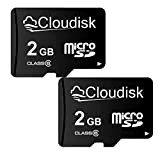 Cloudisk 2Pack Micro SD Card MicroSD Card Scheda di memoria (2GB)