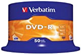 Confezione da 50 DVD-R Verbatim 16x 4.7GB 120 mn !! (50)