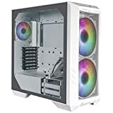 Cooler Master HAF 500 PC Case Bianca - Mid-Tower, 2 Ventole 200mm ARGB Preinstallate, Ventola GPU Girevole 120mm, Opzioni Raffreddamento ...