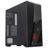 Cooler Master MasterBox K501L - Case PC ATX con Ventilazione di Forma Angolata, Illuminazione LED in Rosso, Pannello Laterale Trasparente, ...