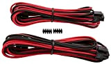 Corsair Internal Black Power Cable EPS12V/ATX12V, Male/Male, RMi Series, RMX Series, SF Series, Type 4 PSU, Rosso/Nero