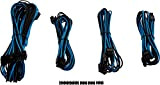 Corsair Internal Black Power Cable Starter-Set, Male/Male, RMi Series, RMX Series, SF Series, Type 4 PSU, Blu/Nero