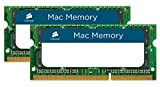 Corsair Mac Memory SODIMM 8GB (2x4GB) DDR3 1066MHz CL7 Memoria per Sistemi Mac, Qualificata Apple , Nero