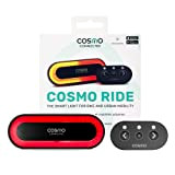 Cosmo Ride - Luce posteriore per bici connessa intelligente - Indicatori di direzione, luce di stop, rilevamento automatico della caduta ...
